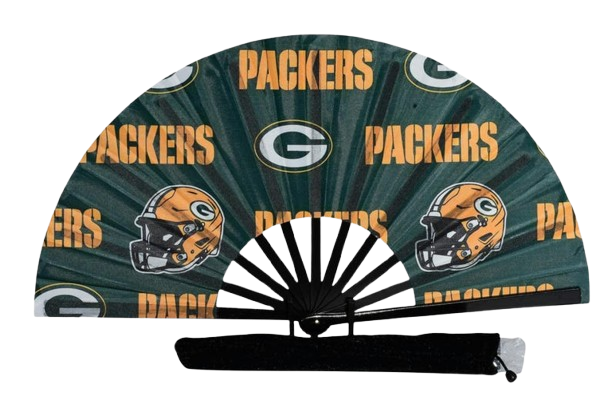 Green Bay Packers Handheld Folding Clack Fan