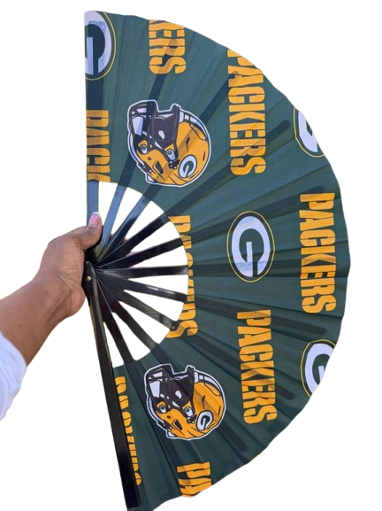 Green Bay Packers Handheld Folding Clack Fan