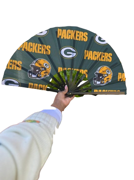Green Bay Packers Handheld Folding Clack Fan