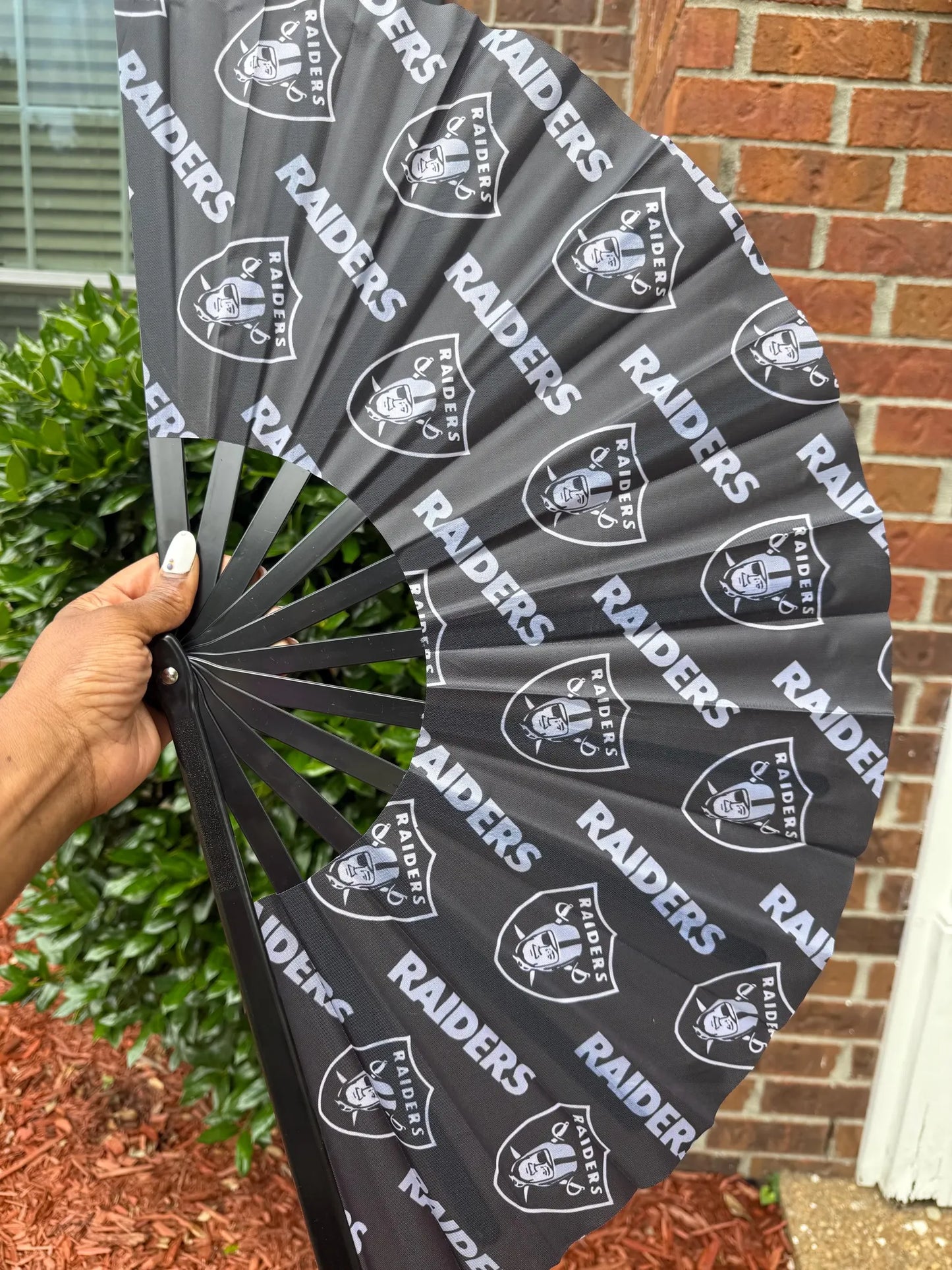 Las Vegas Raiders Folding Clack Fan | Game Day Sports Fan | NFL Clack Fan | Football Accessories | Raider Nation