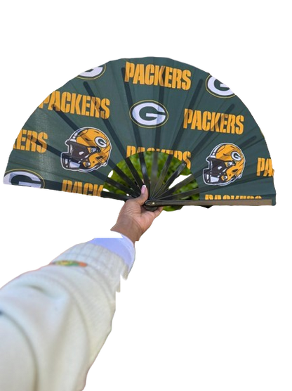 Green Bay Packers Handheld Folding Clack Fan