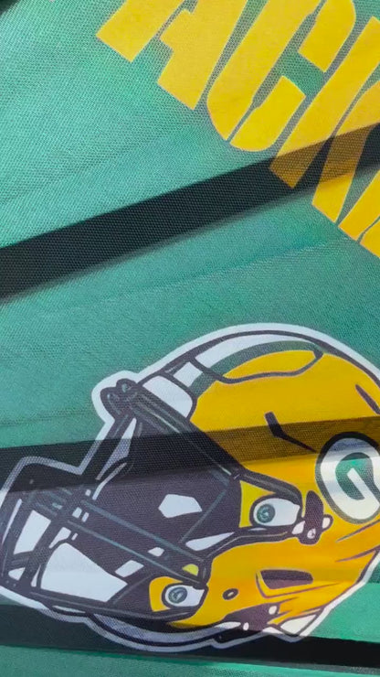 Green Bay Packers Handheld Folding Clack Fan