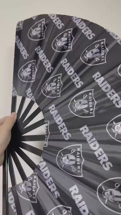 Las Vegas Raiders Folding Clack Fan | Game Day Sports Fan | NFL Clack Fan | Football Accessories | Raider Nation